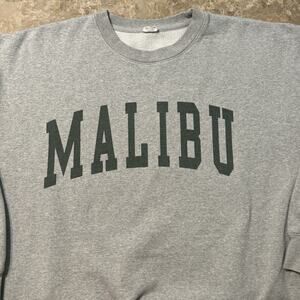 Brandy Melville Sweatshirt Womens OS Grey Malibu California College John Galt